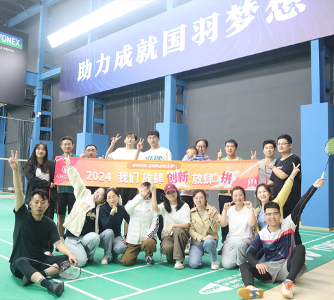 Badminton team activities